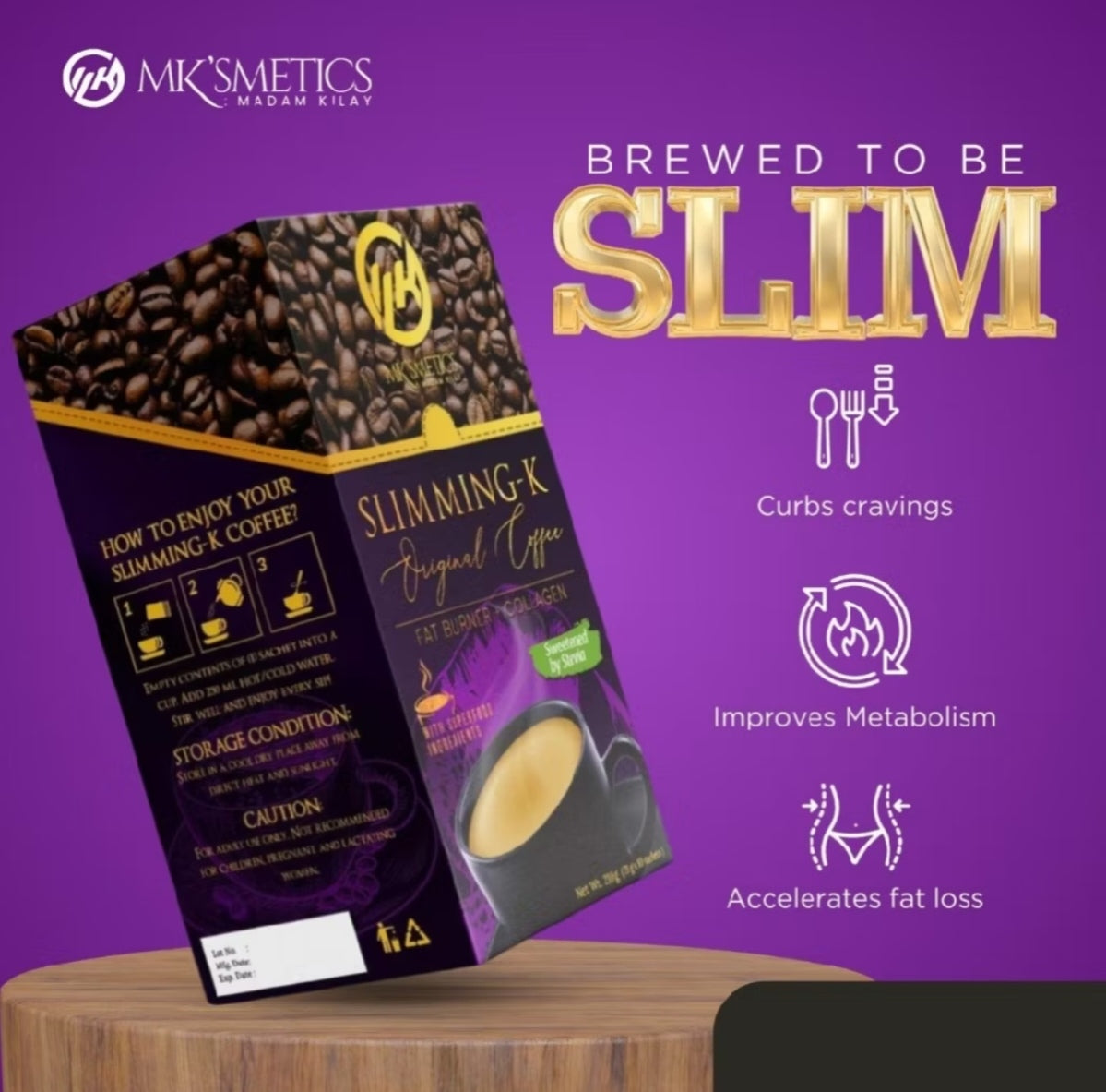 MADAM KILAY Slimmimg K- Original Coffee Garcinia Cambogia Plus Collagen