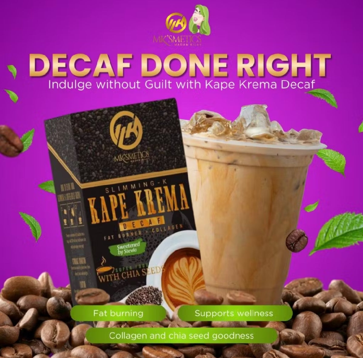 MADAM KILAY SLIMMIMG K - Kape Krema Decaf