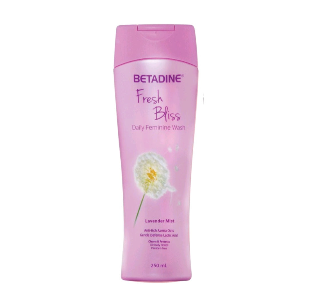 B1T1 Betadine Fresh Bliss Feminine Wash Lavender Mist X Calendula 150ml