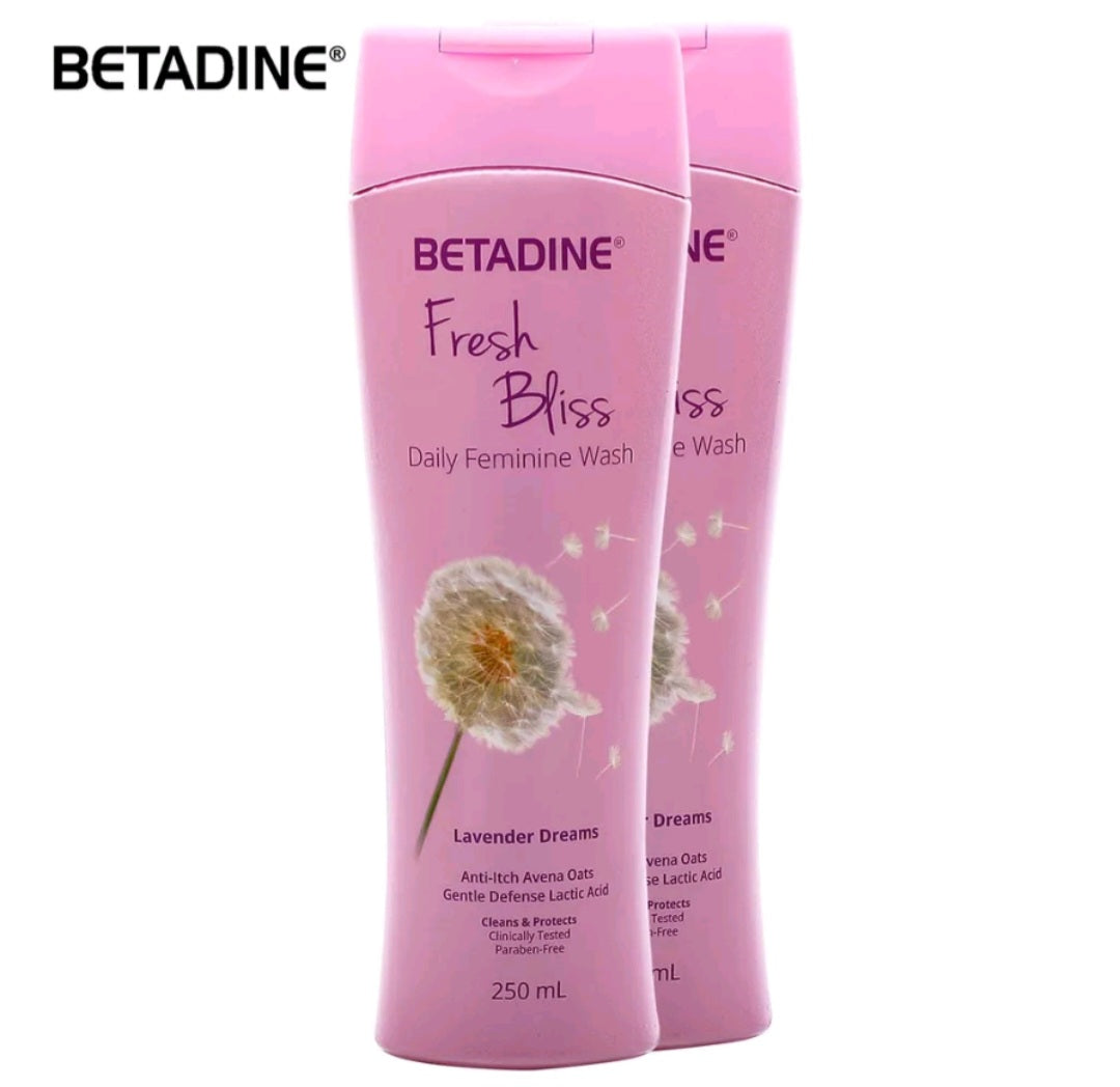 B1T1 Betadine Fresh Bliss Feminine Wash Lavender Mist X Calendula 150ml