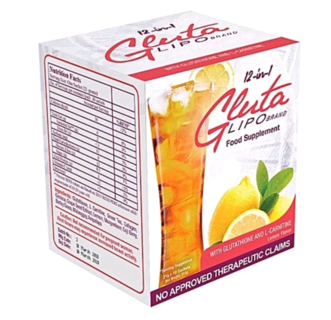 Gluta Lipo 12IN1 With Glutathione And L-Carnitine (Classic Juice)