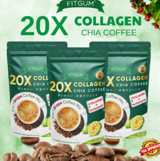 Fitgum 20X Collagen Chia Coffee  100g