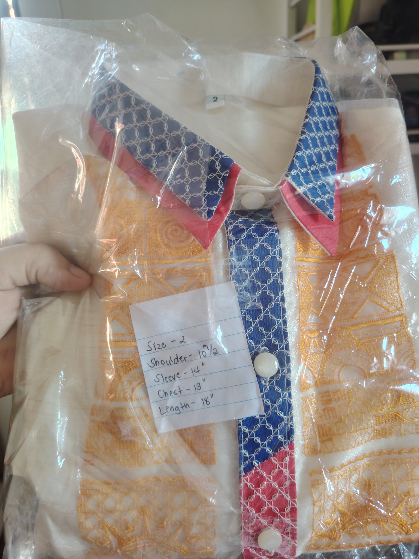 Barong With Flag Lining
