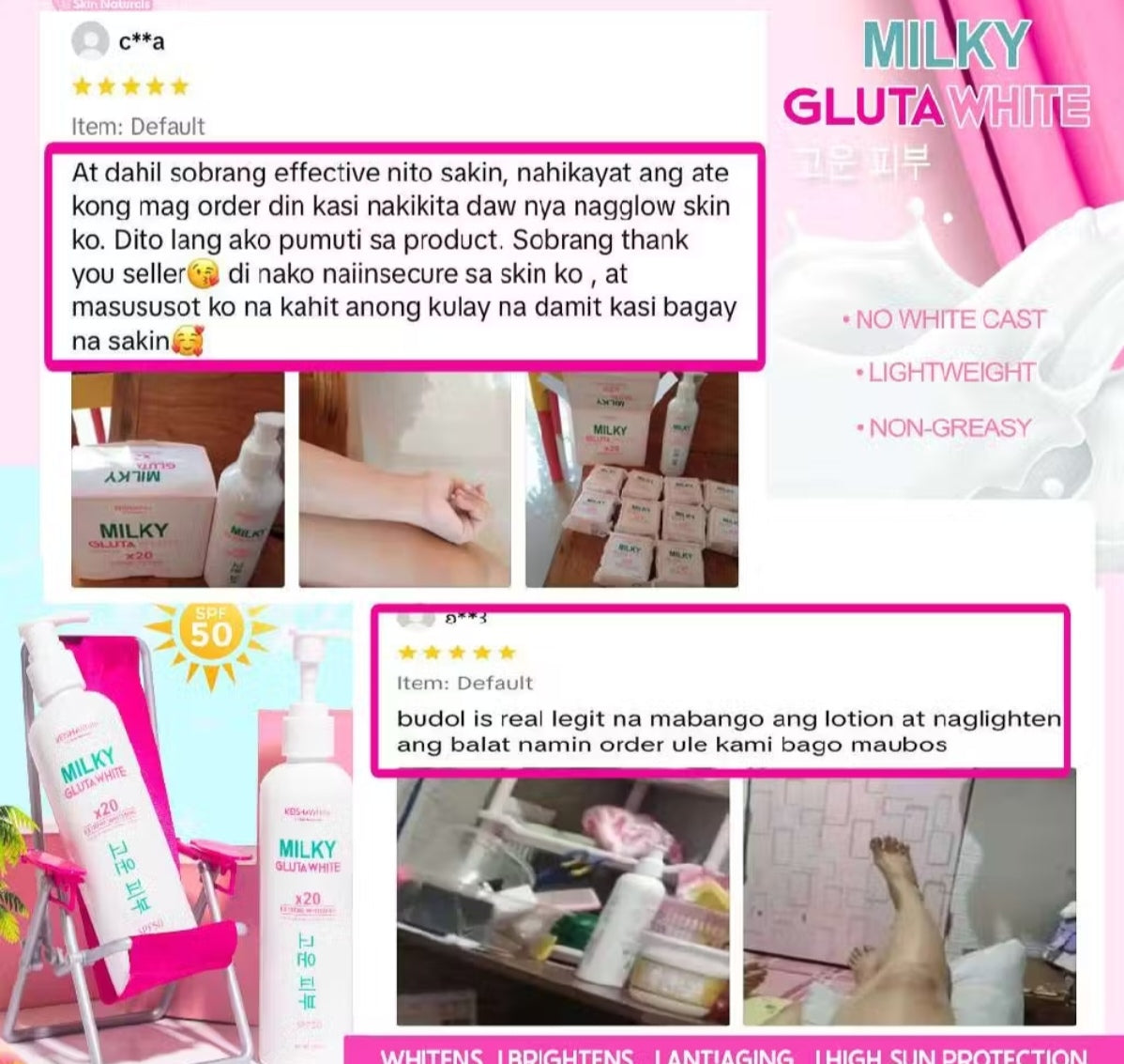 Keisha Milky Glutathione Lotion