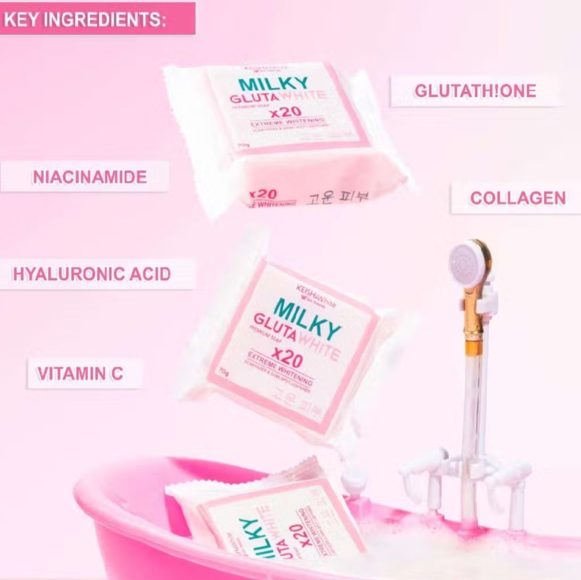 Keisha Milky Gluta White Soap