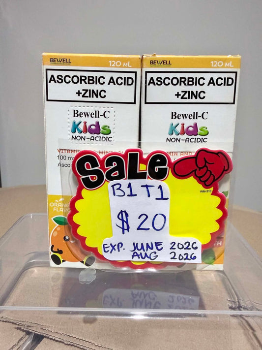 .Buy 1 Take 1  Bewell-C Kids Non-Acidic Vitamin C With Zinc 120ml
