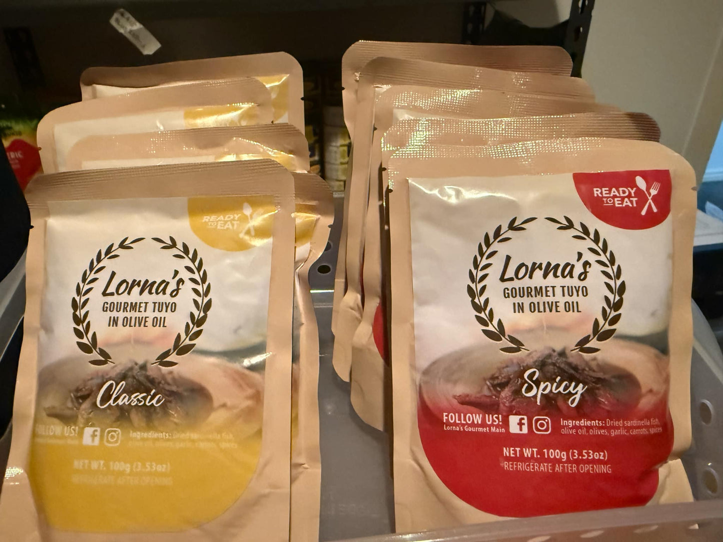 Lornas Gourmet Tuyo In Olive Oil 100g Pouch