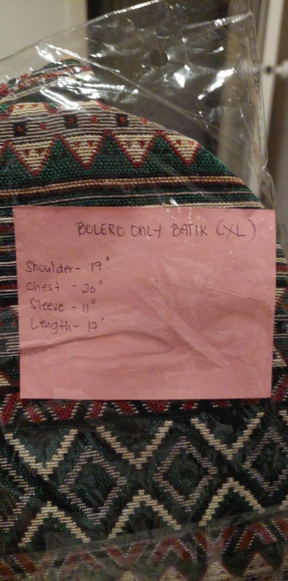 Bolero Batik XL