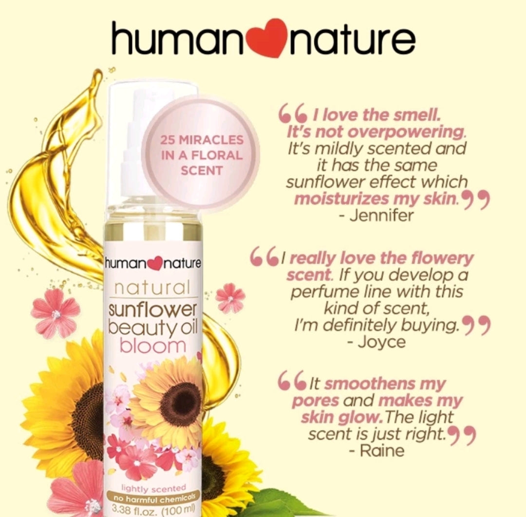 Human Nature Natural Sunflower Premium Beauty Oil Bloom 100ml