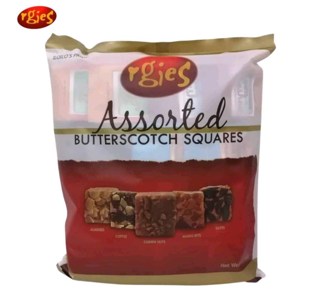 Rgies Assorted Butterscotch Squares 175g (10pcs)