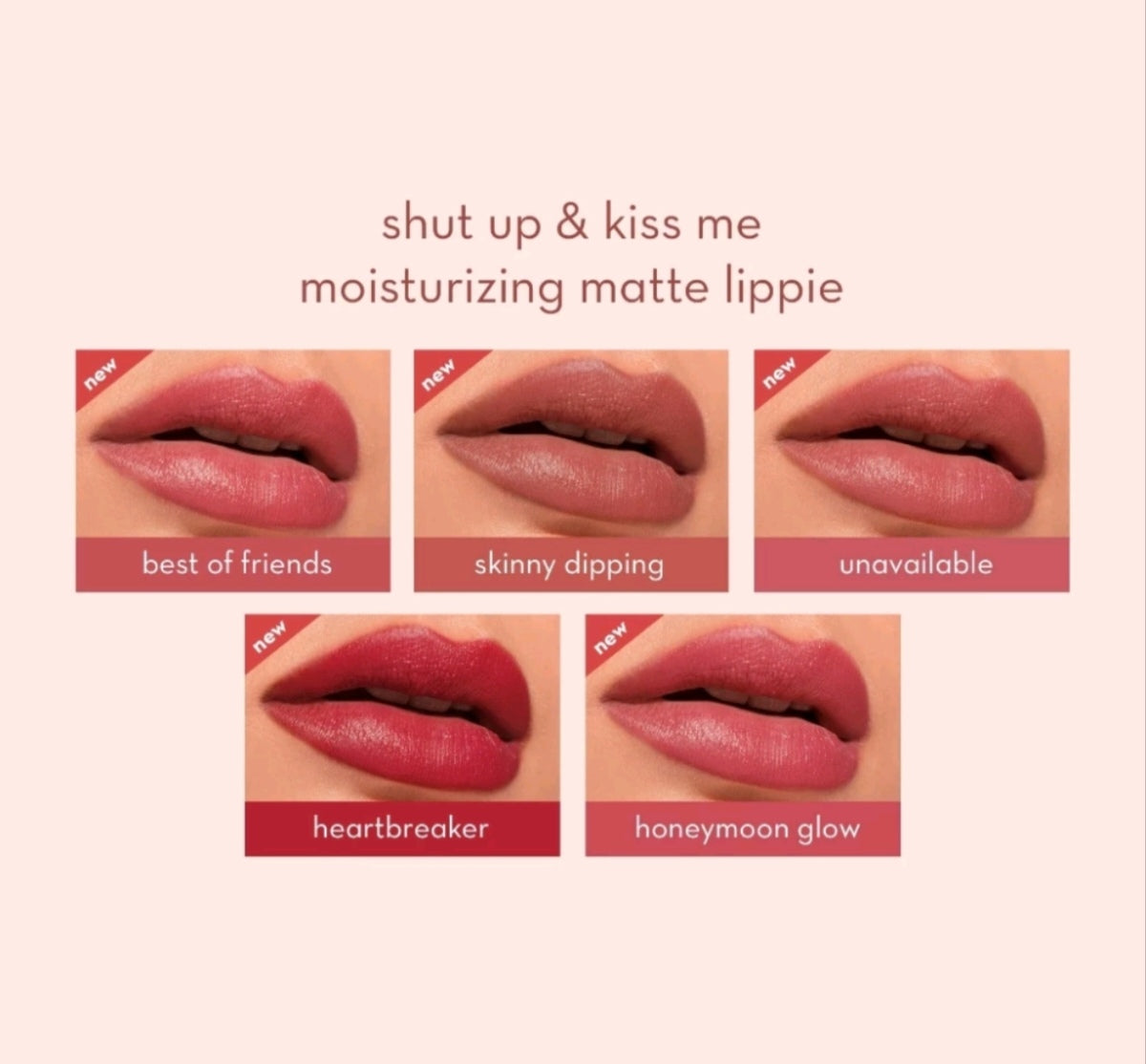 Happy Skin Shut Up And Kiss Me Matte Lippie Honeymoon Glow