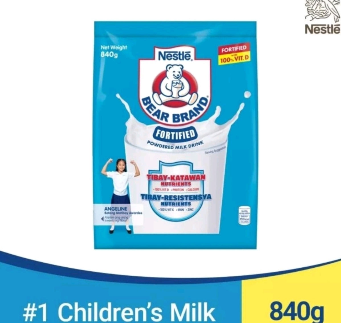 BEAR BRAND Fortified Powdered Milk Drink 840g