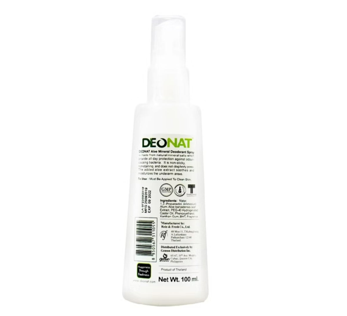 Deonat Aloe Mineral Deodorant Spray