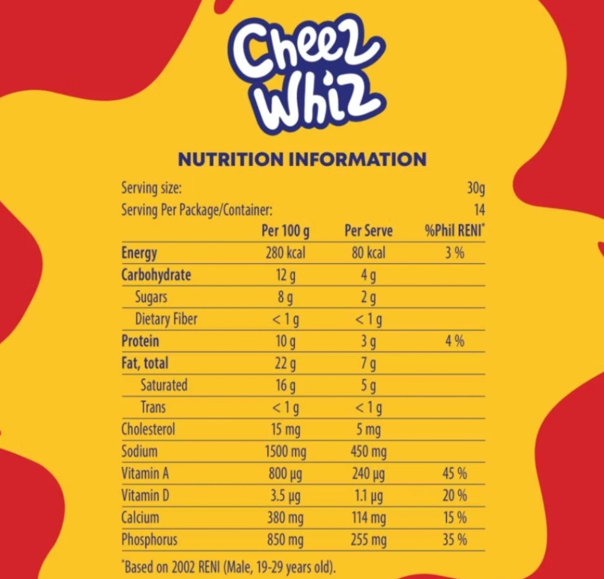 Cheez Whiz Pimiento 210g