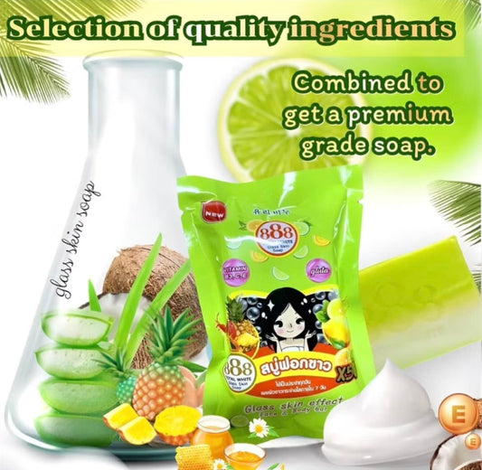 888 Total White Glass Skin Soap 70g