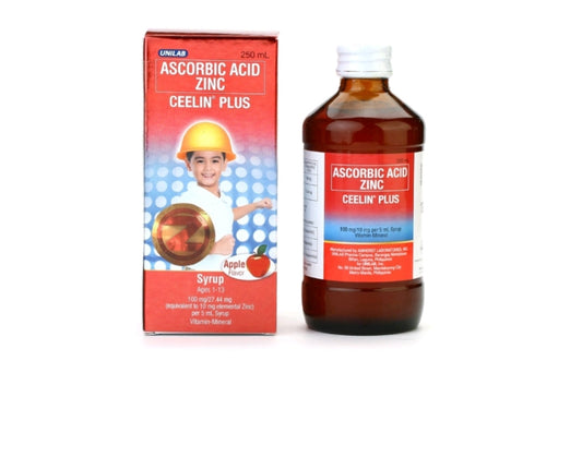 Ceelin Plus Ascorbic Acid Zinc (Apple) 250ml