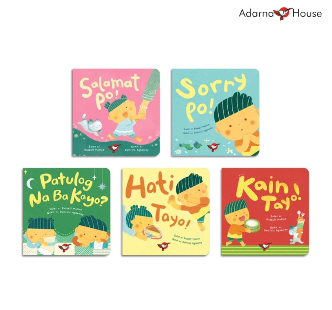 Adarna House Filipino Values Board Book Bundle For Toddlers