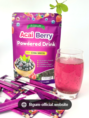 Fitgum Acai Berry with Chia Seeds