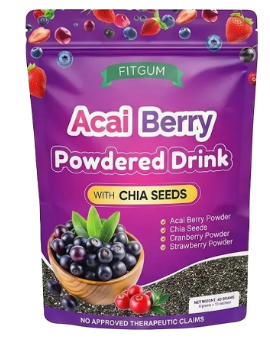 Fitgum Acai Berry with Chia Seeds