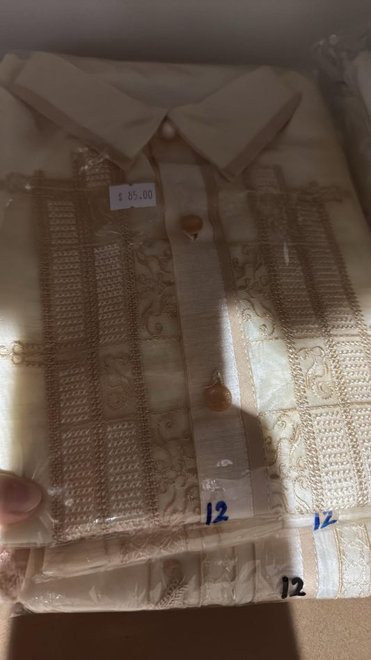 Barong Tagalog for Kids (size 12)
