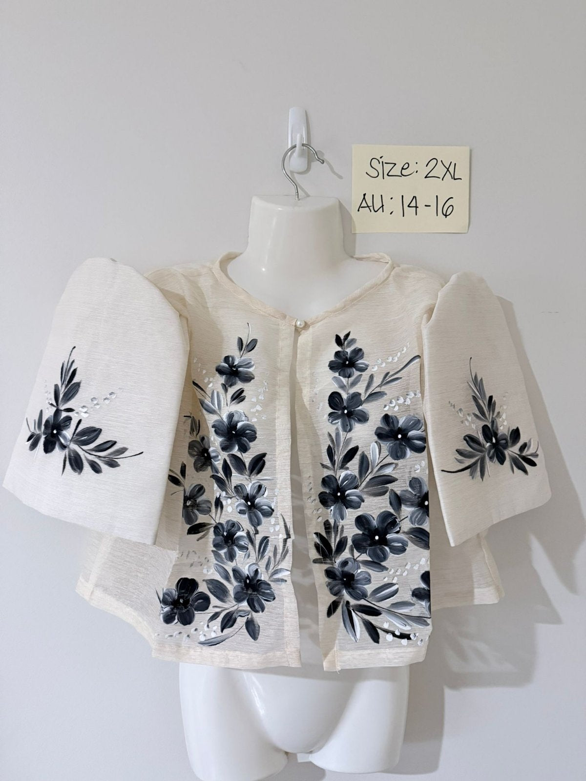 Filipiniana Bolero - Hand Painted Design (2XL)