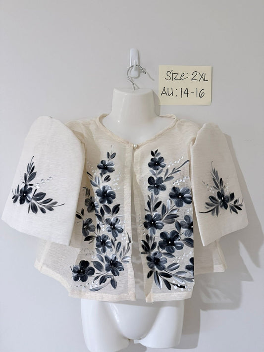 Filipiniana Bolero - Hand Painted Design (2XL)