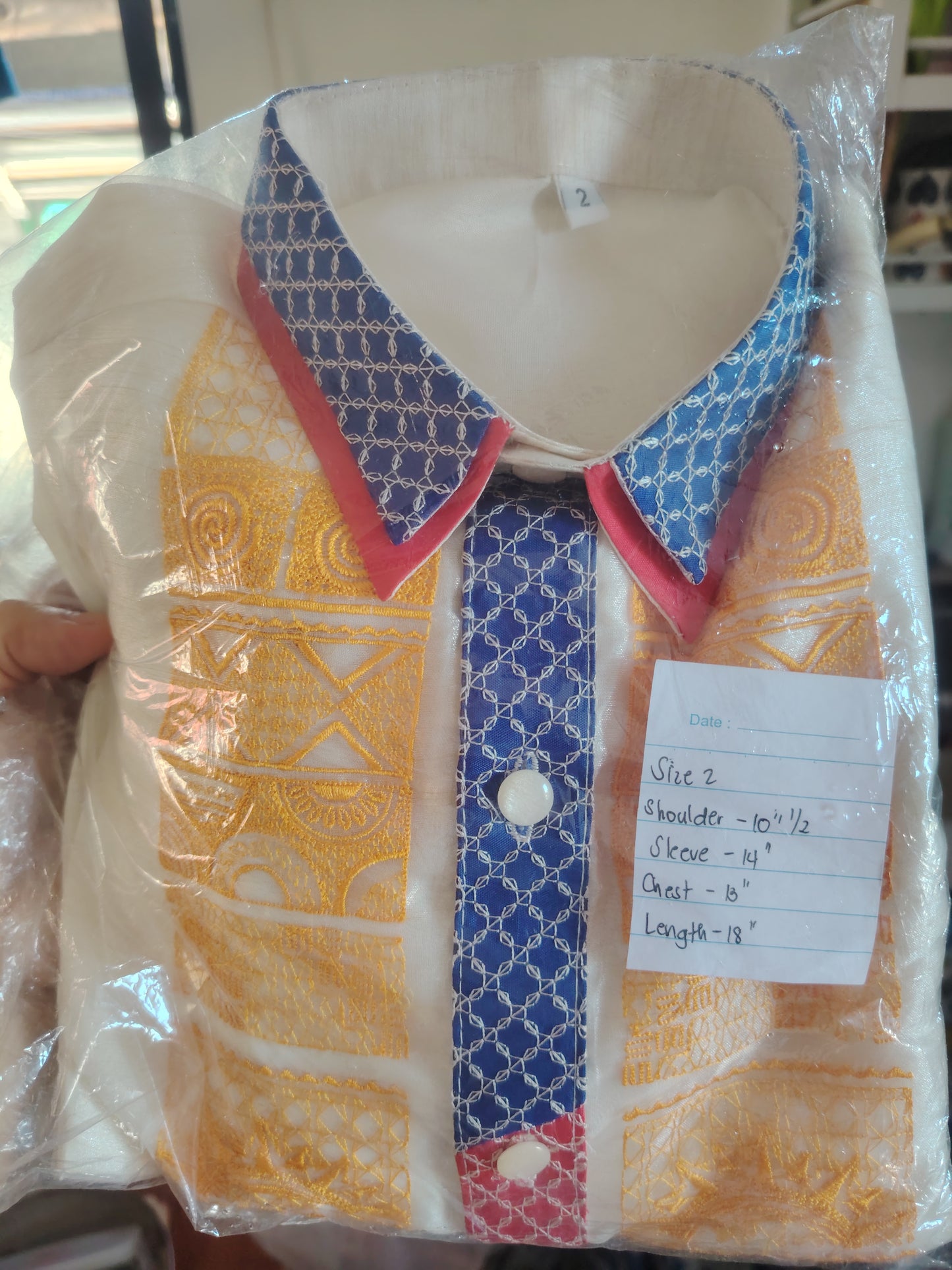 Barong With Flag Lining