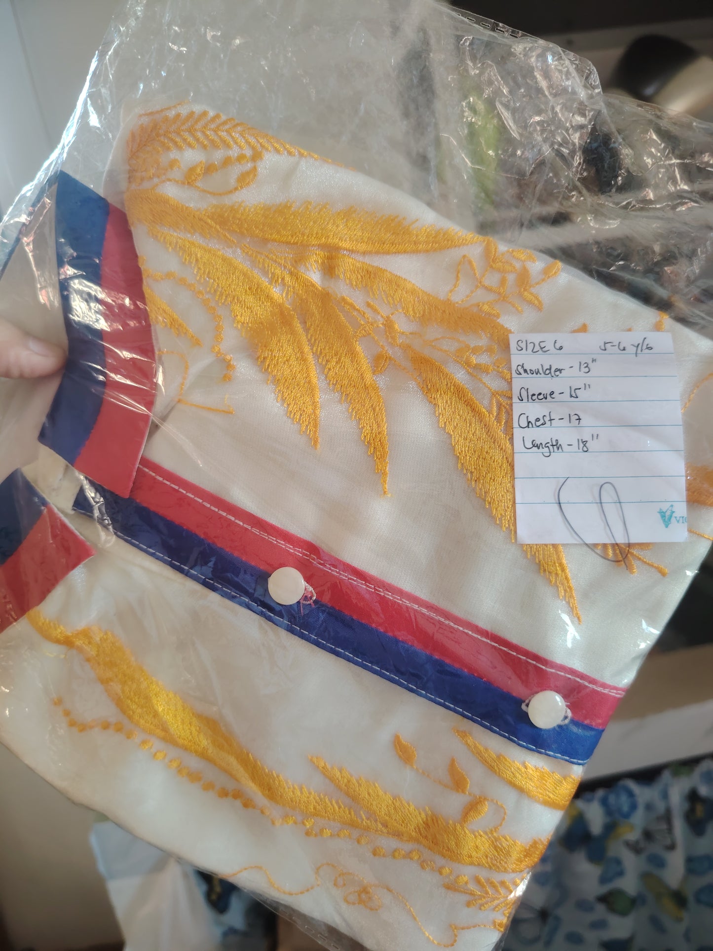 Barong With Flag Lining