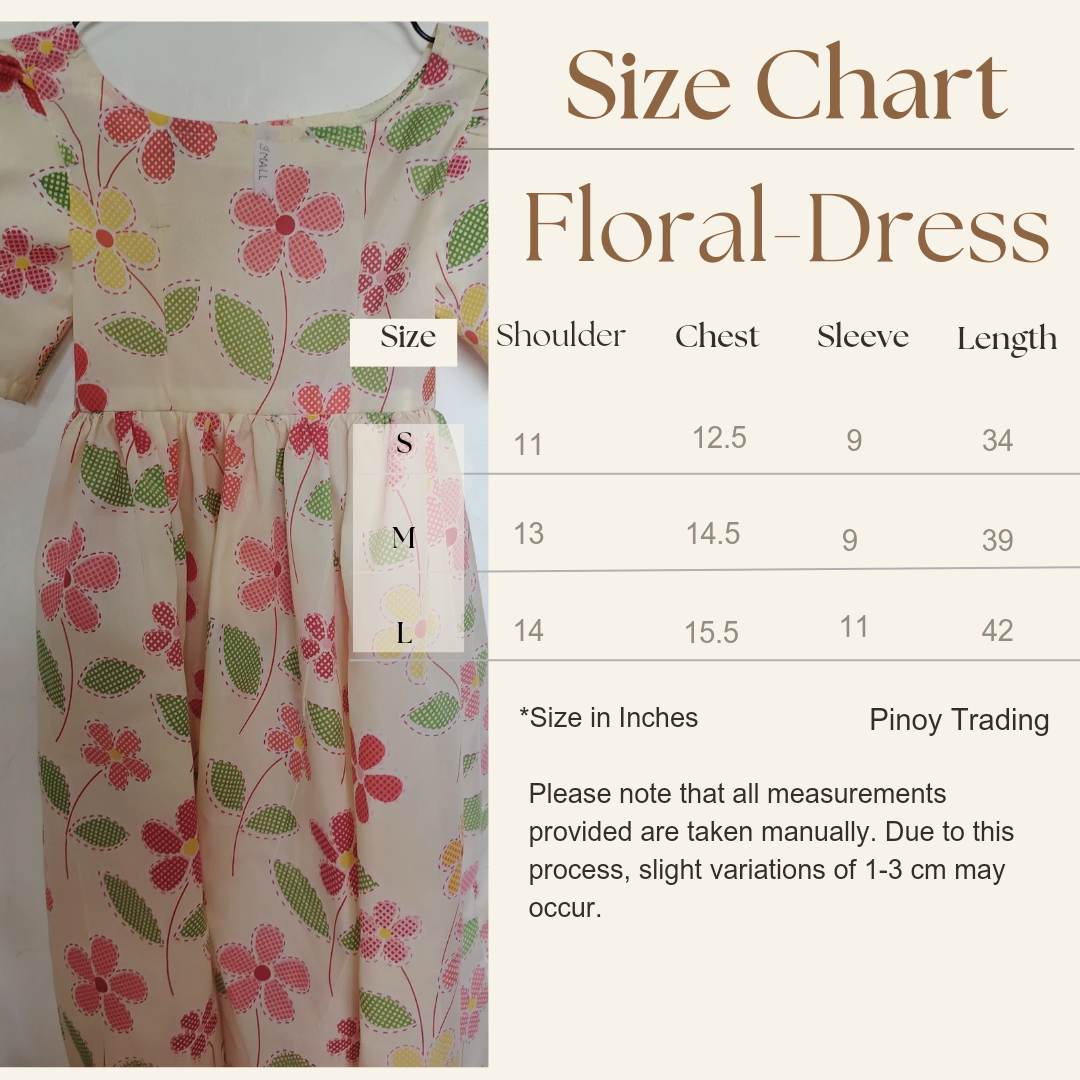 Filipiniana Floral Dress