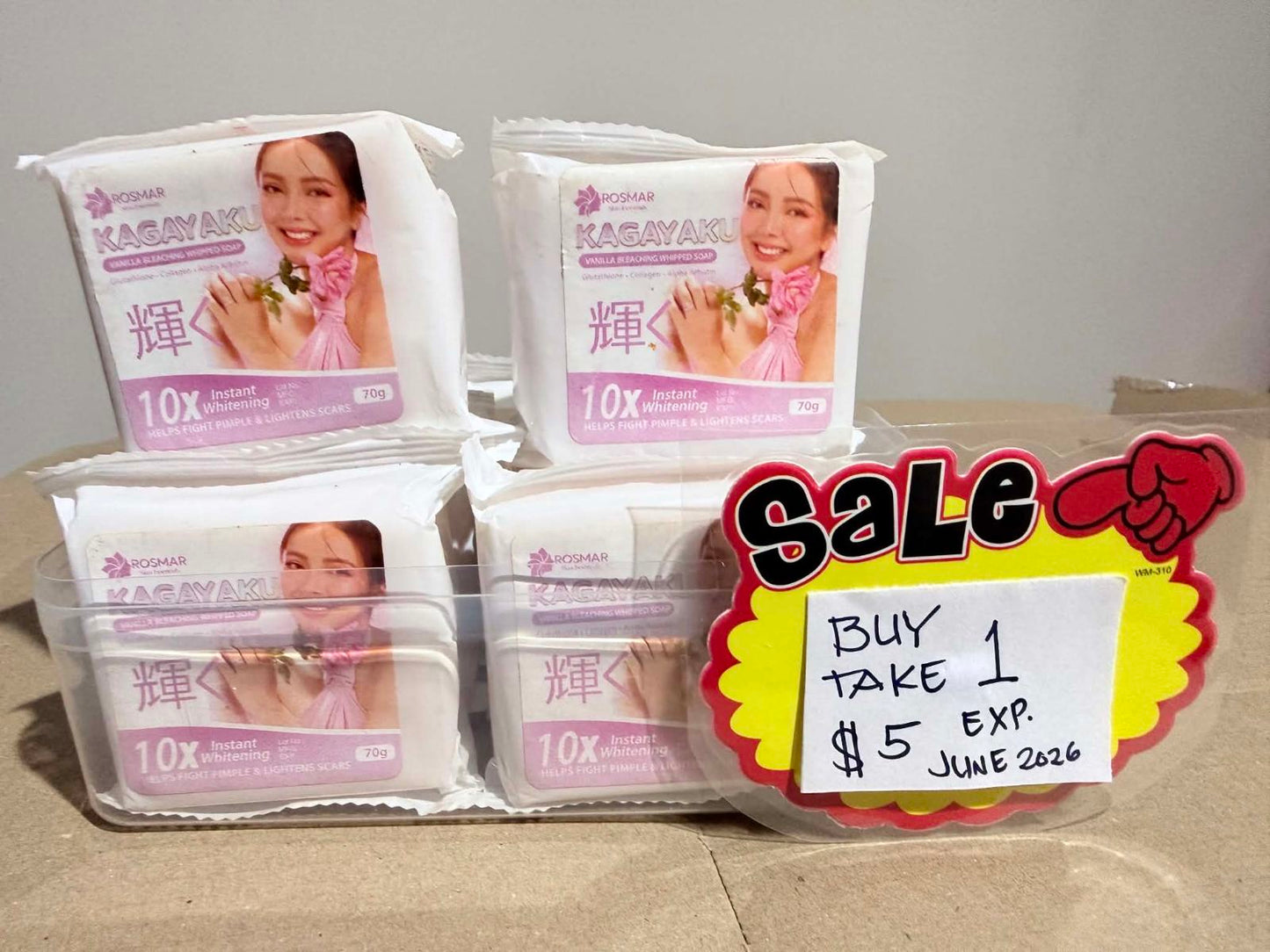 .Buy 1 Take 1 Rosmar Kagayaku Bleaching Whipped Soap 70g